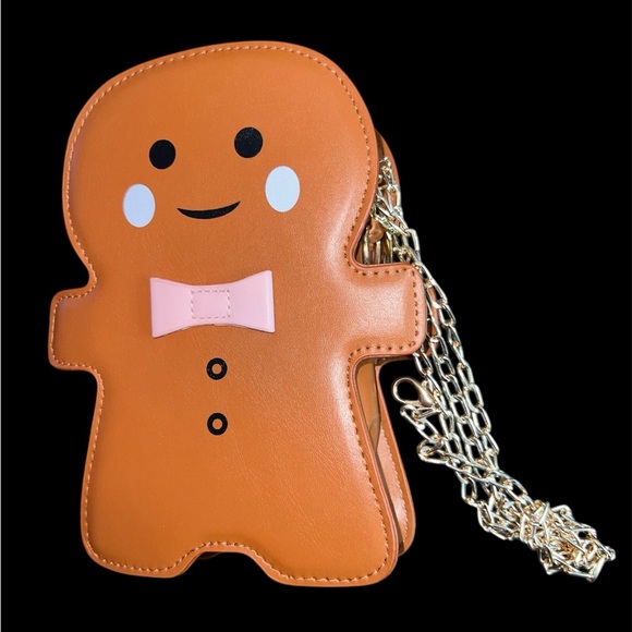 Gingerbread man shoulder bag with chain NWT - Picture 2 of 4